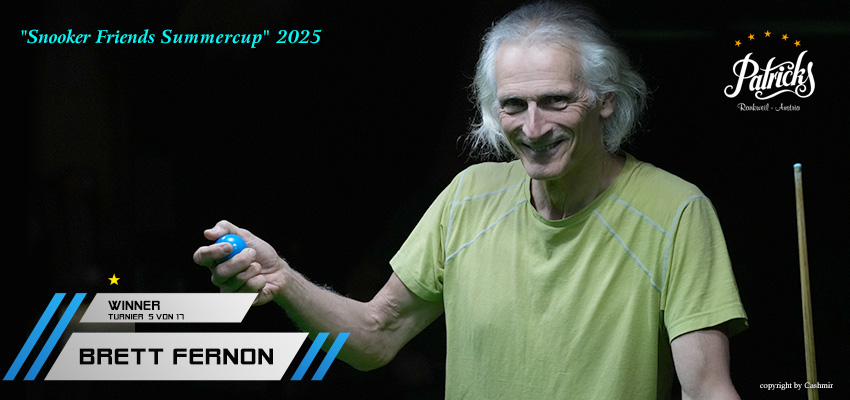 Snooker Sommercup in Rankweil: Brett Fernon durchbricht Dominanz Snooker Sommercup in Rankweil: Brett Fernon durchbricht Dominanz
