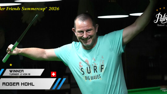 Hohl schlägt im Finale zu – Traumduell zweier Freunde begeistert beim 2. Snooker Friends Sommercup 2026